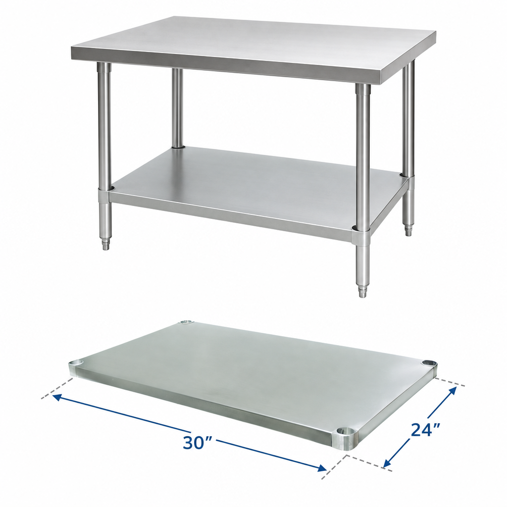 Sized For 30 x 24 Work Tables