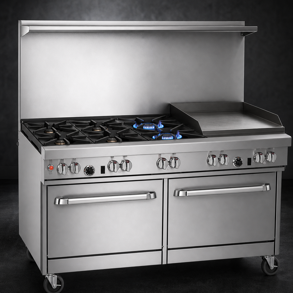 Five-Burner Top With Griddle