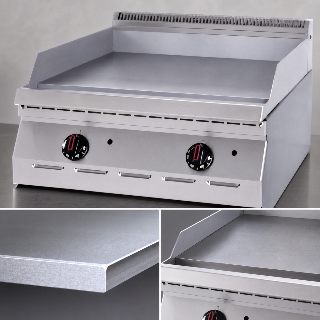 1/2-Inch Polished Steel Griddle Plate