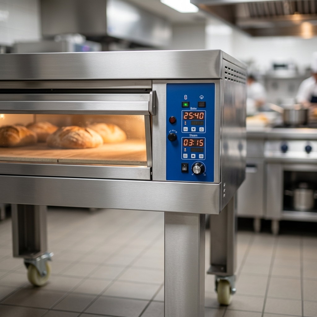Achieve precise baking and steaming with the oven's clearly visible and intuitive integrated bake and steam timers.