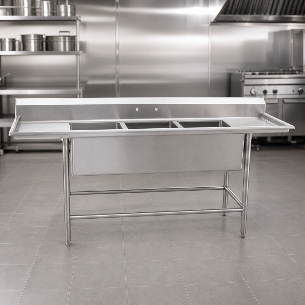 14-Gauge 304 Stainless Steel Construction