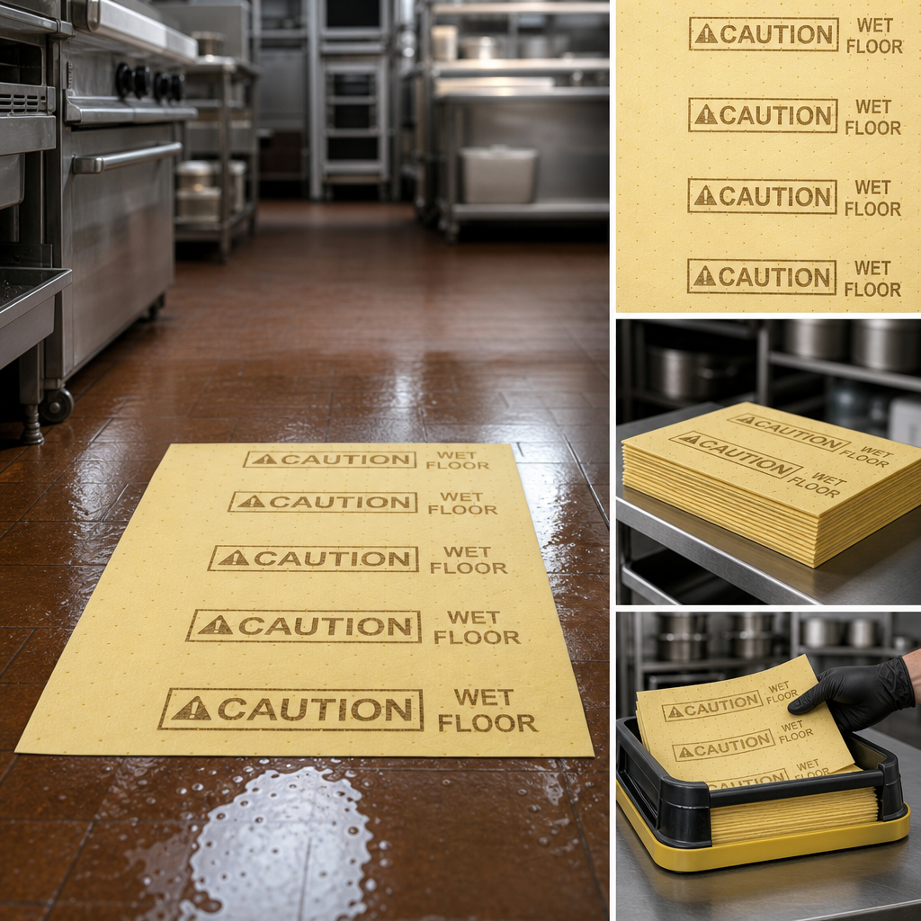 Caution Wet Floor Messaging