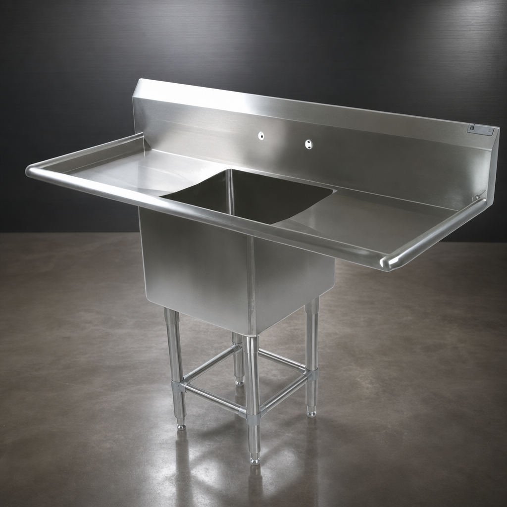 Single Compartment with Dual Drainboards