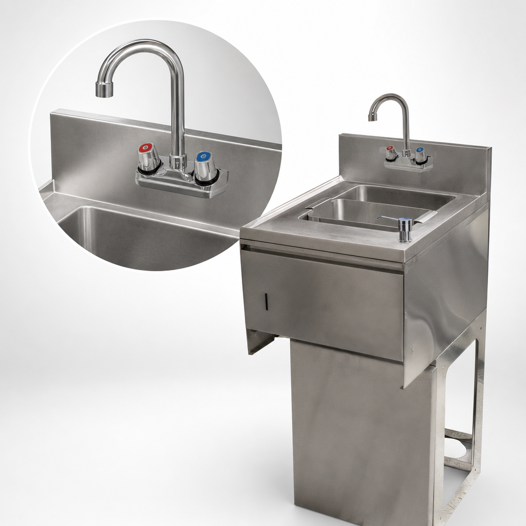 Included Splash-Mount Faucet
