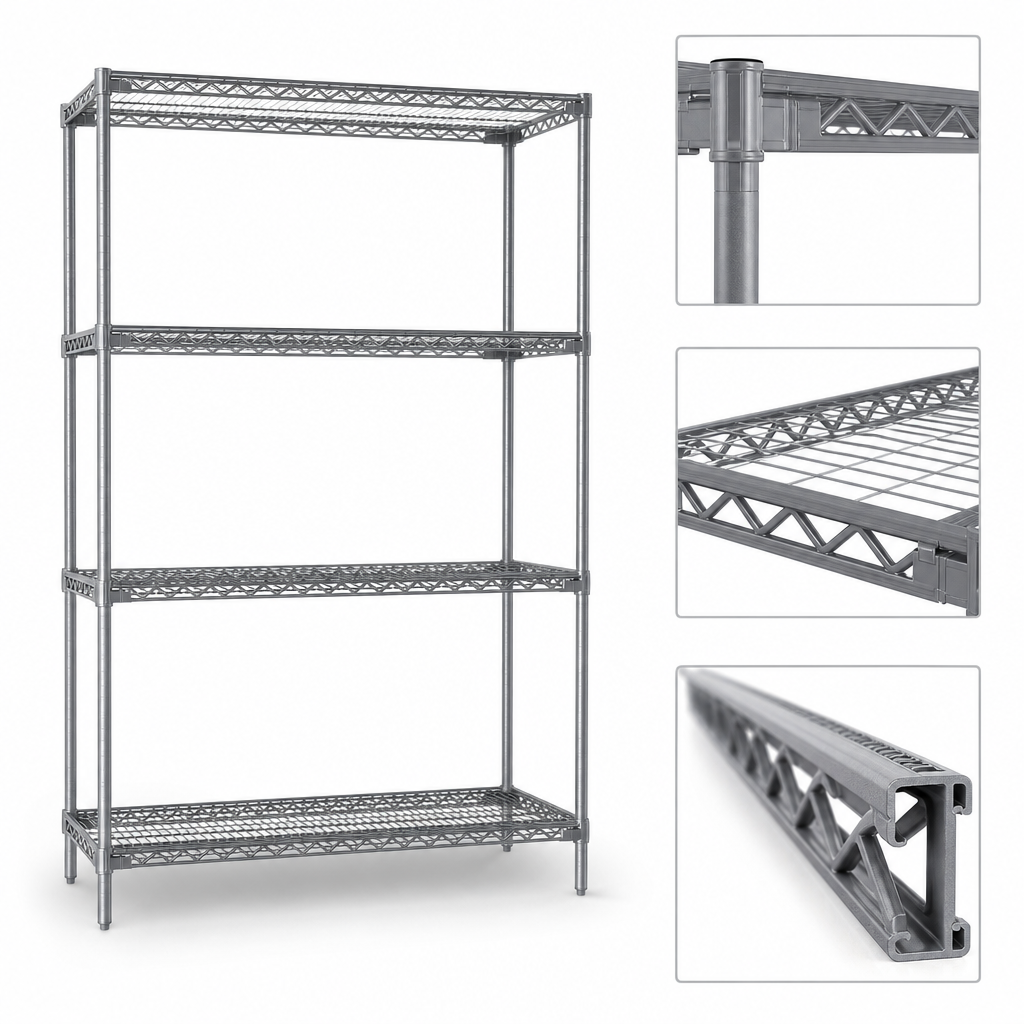 Patented QuadTruss® Shelf Design