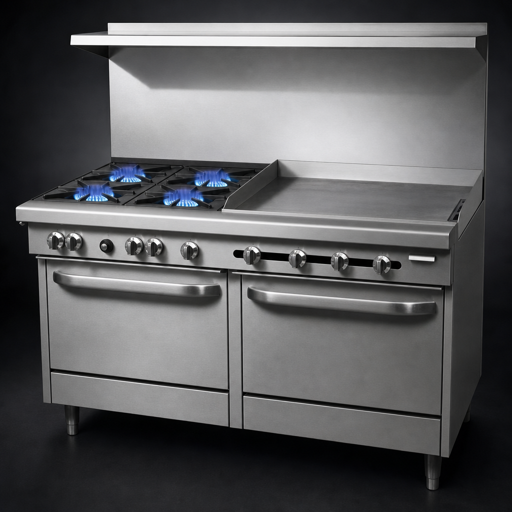 Four Open Burners