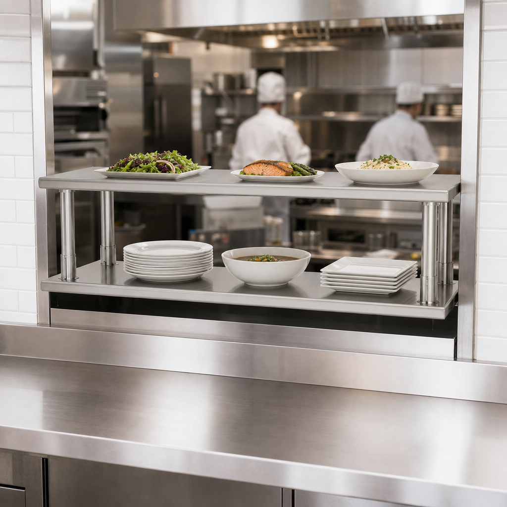 Pass-Thru Shelf with Overshelf