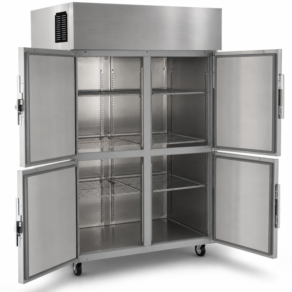 Four Locking Half-Height Solid Doors