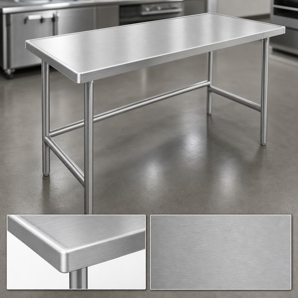 14-Gauge 304 Stainless Steel Top