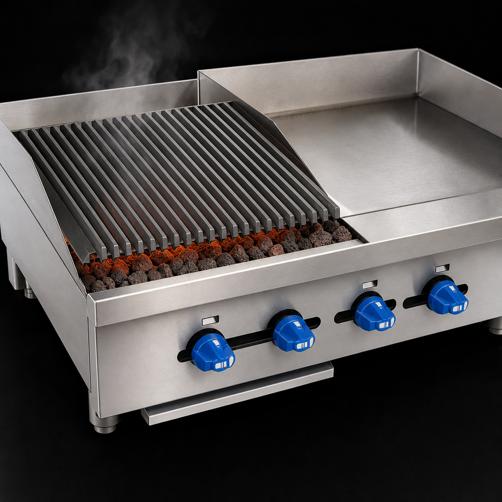 Lava Rock Broiler Section