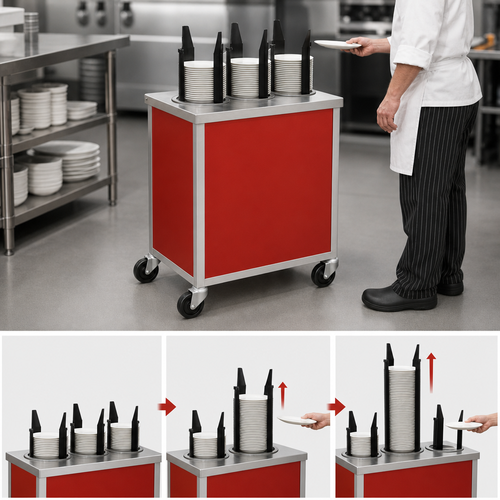 Self-Elevating Dispensing Tubes