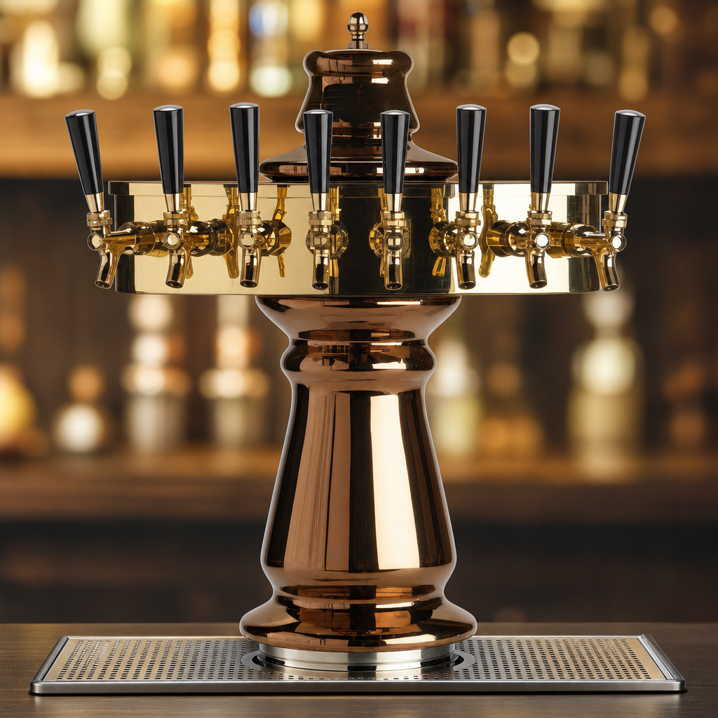 Eight Stainless Steel Faucets