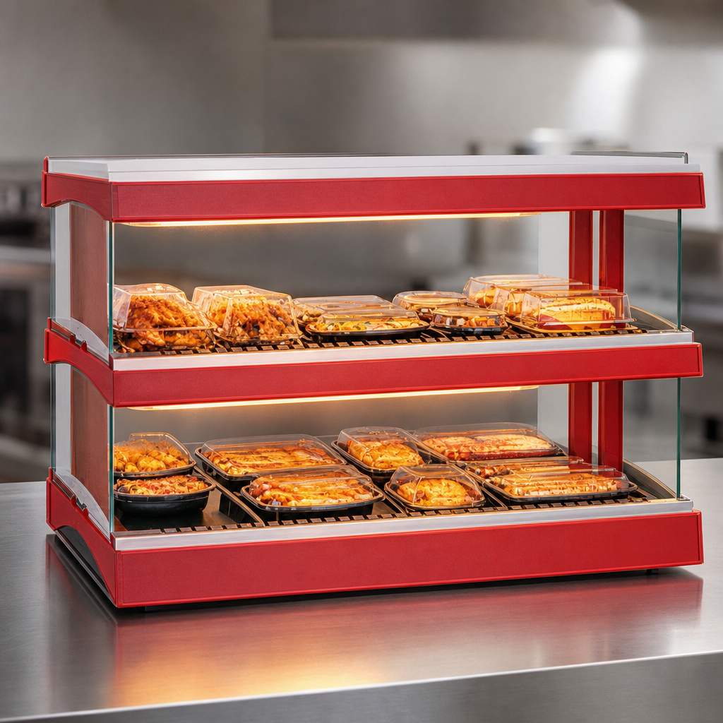 Dual Heated Glass Shelves