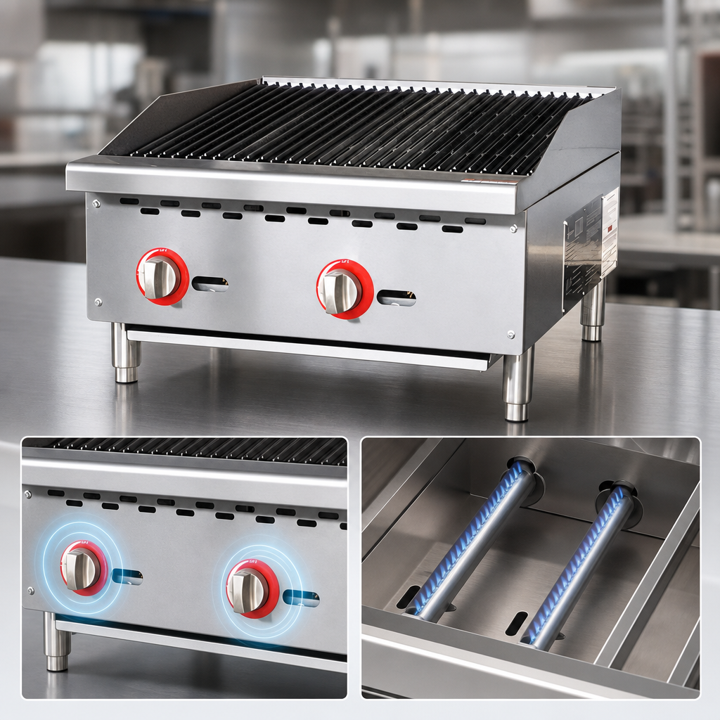 Two Stainless Steel Burners
