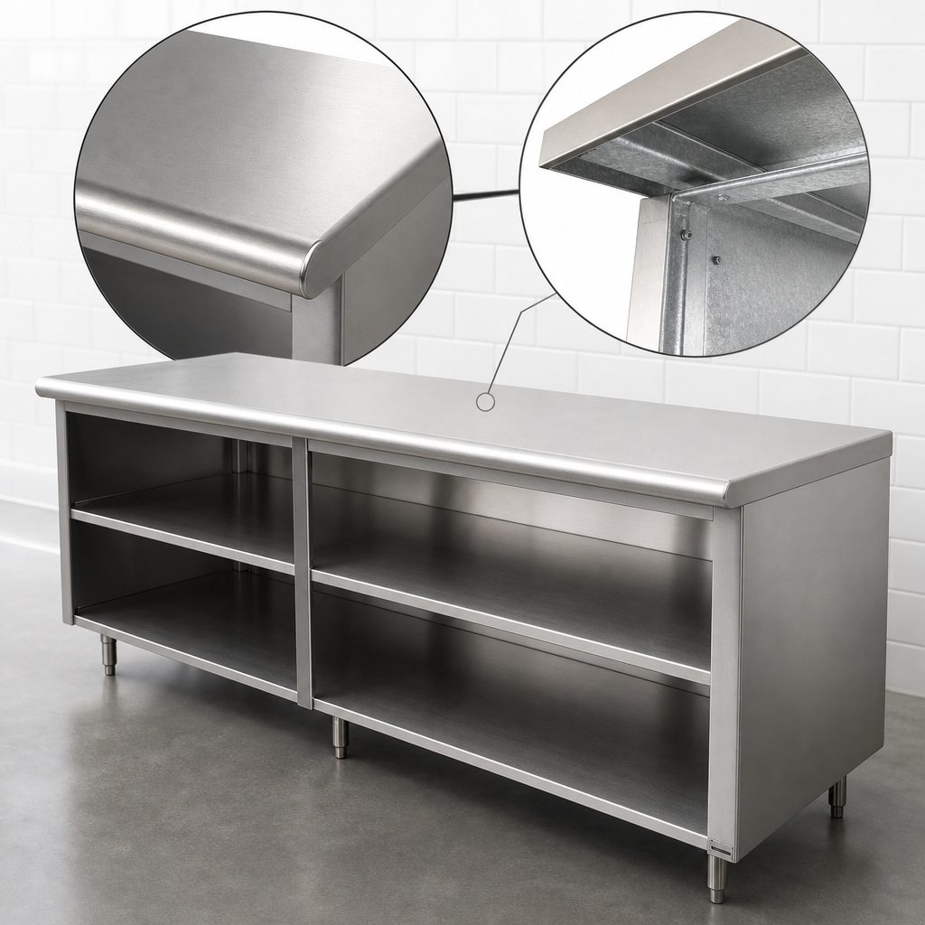 16 Gauge 304 Stainless Steel Top