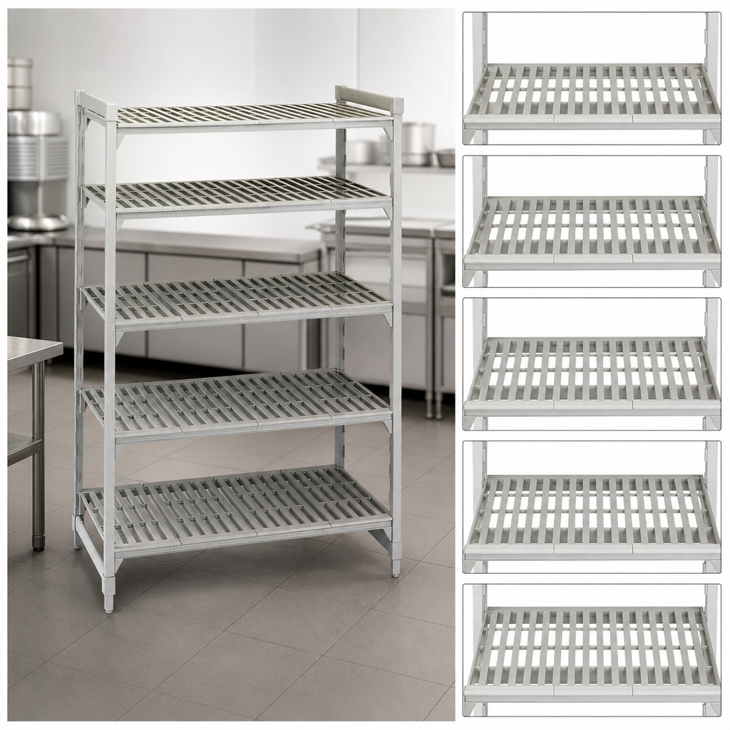 Five Vented Shelves