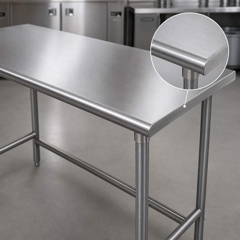14-Gauge 304 Stainless Steel Top