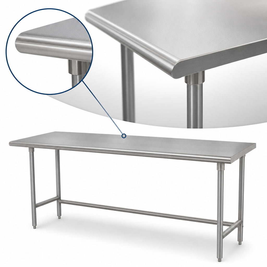 Rolled Rim Front And Back Edges