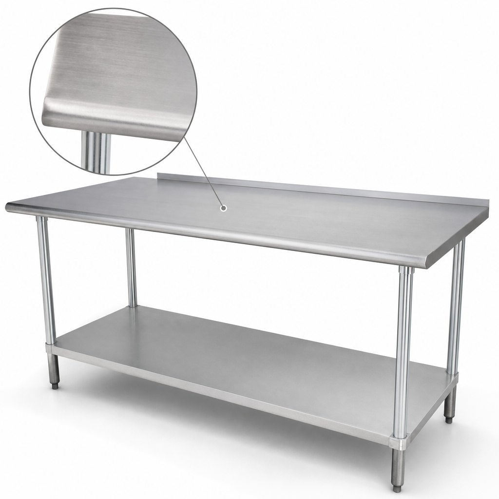 16-Gauge 304 Stainless Steel Top