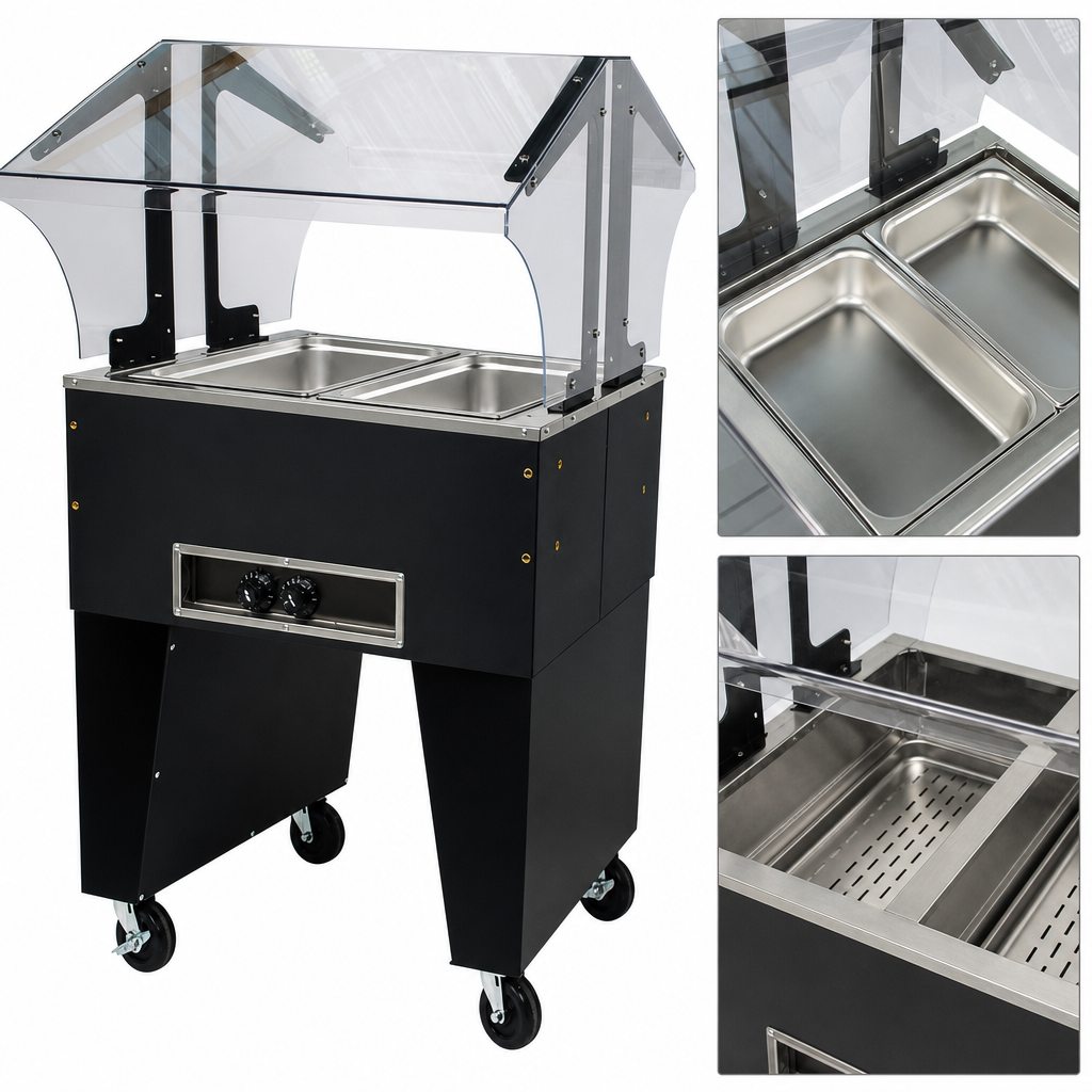 2 Stainless Steel Wells