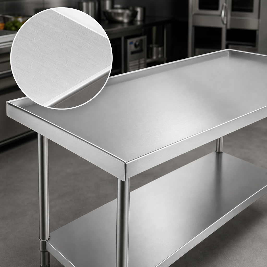 14-Gauge 304 Stainless Steel Top