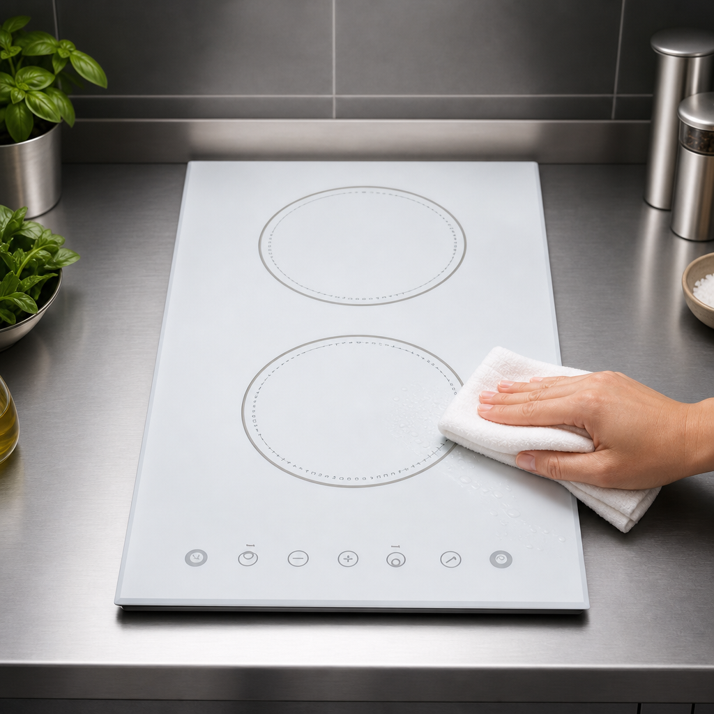 White Schott Ceramic Glass Surface