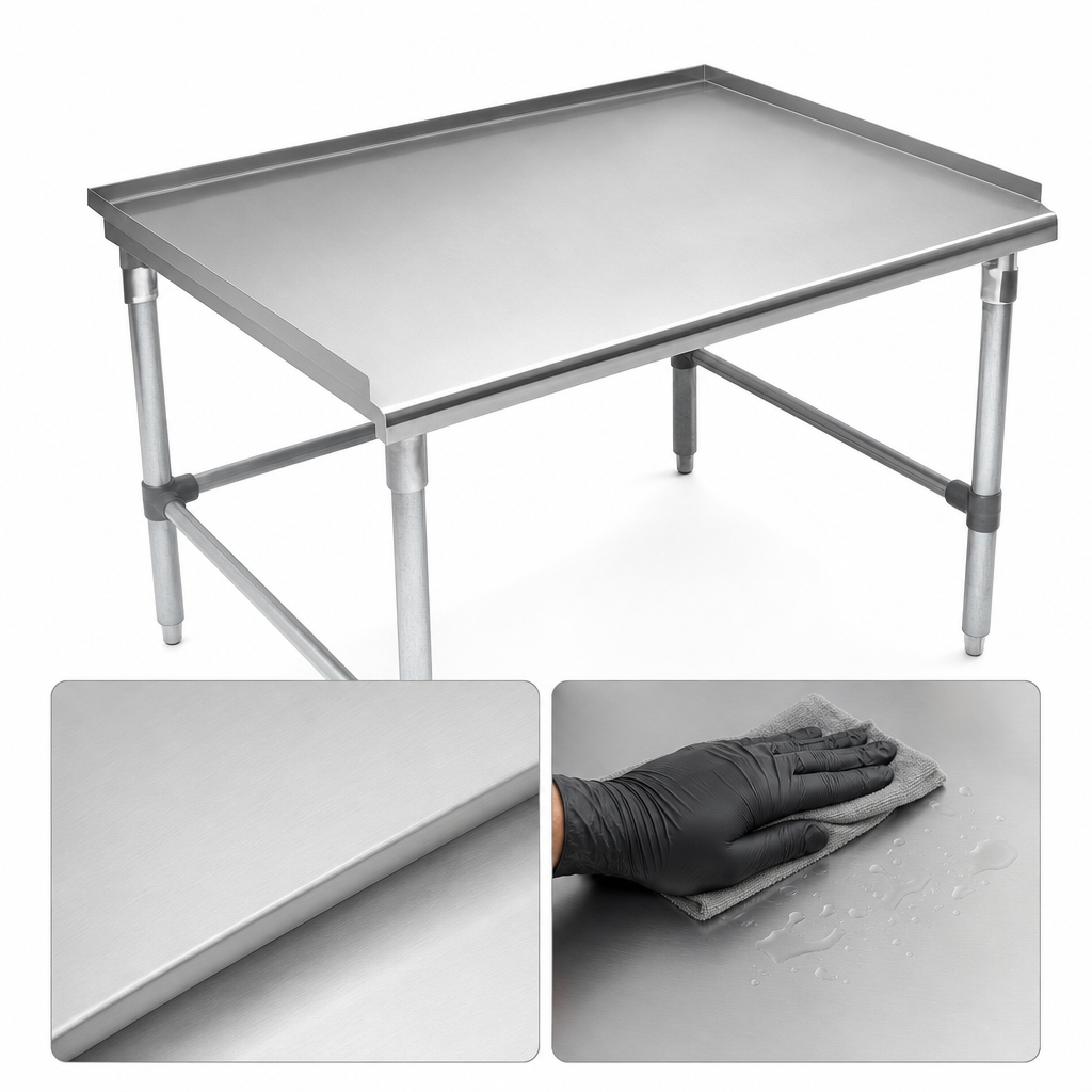16-Gauge Stainless Steel Top