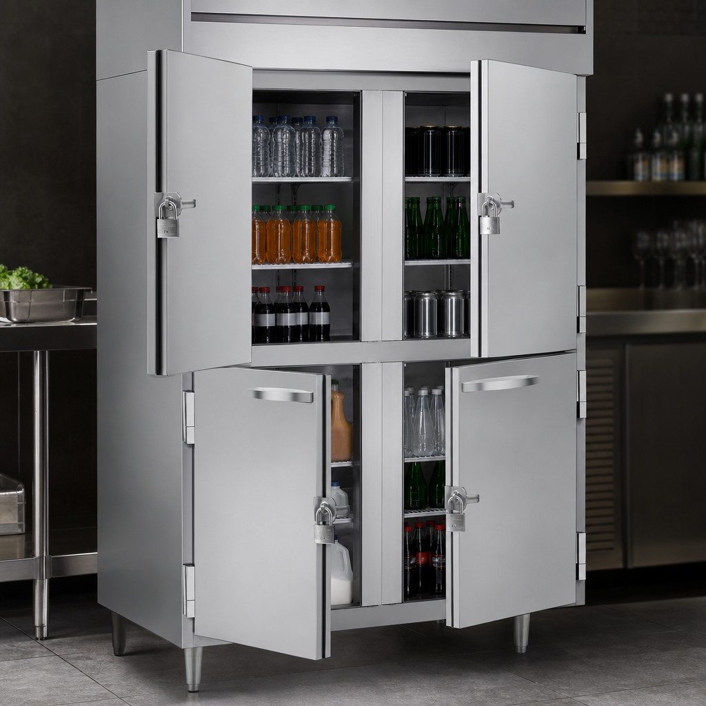 Four Lockable Solid Half Doors