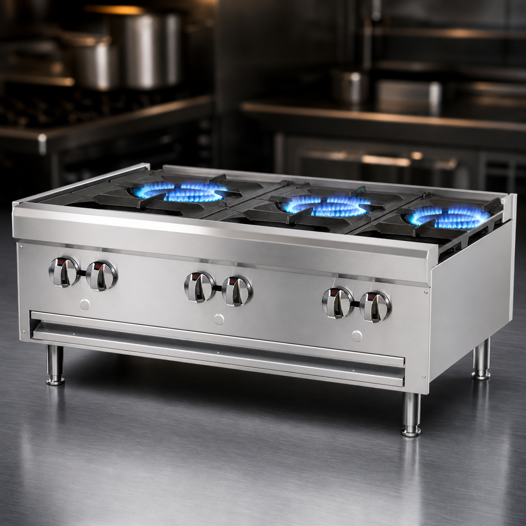 Four Open Burners
