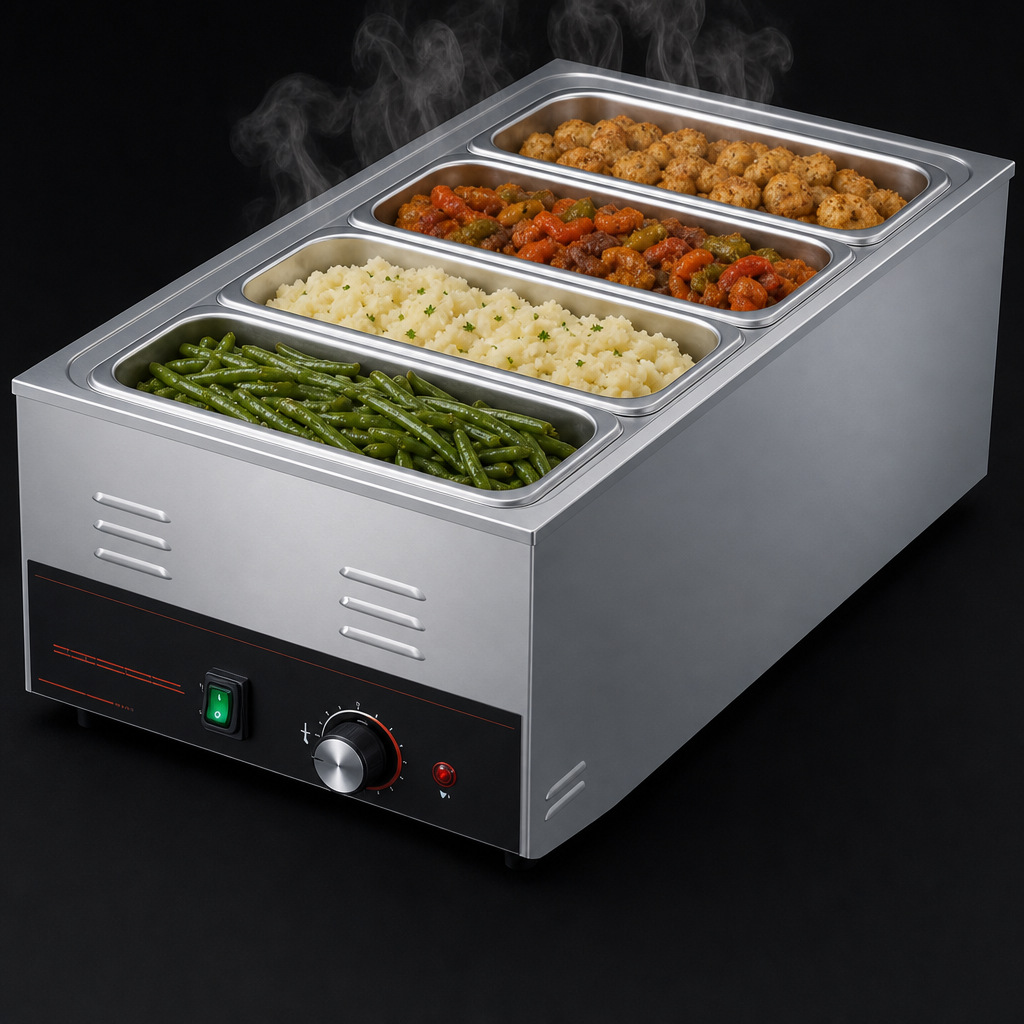 Four 1/3-Size Pan Capacity
