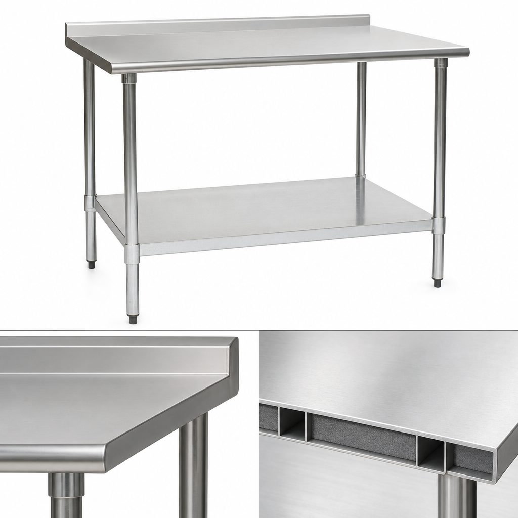 Reinforced Stainless Steel Top