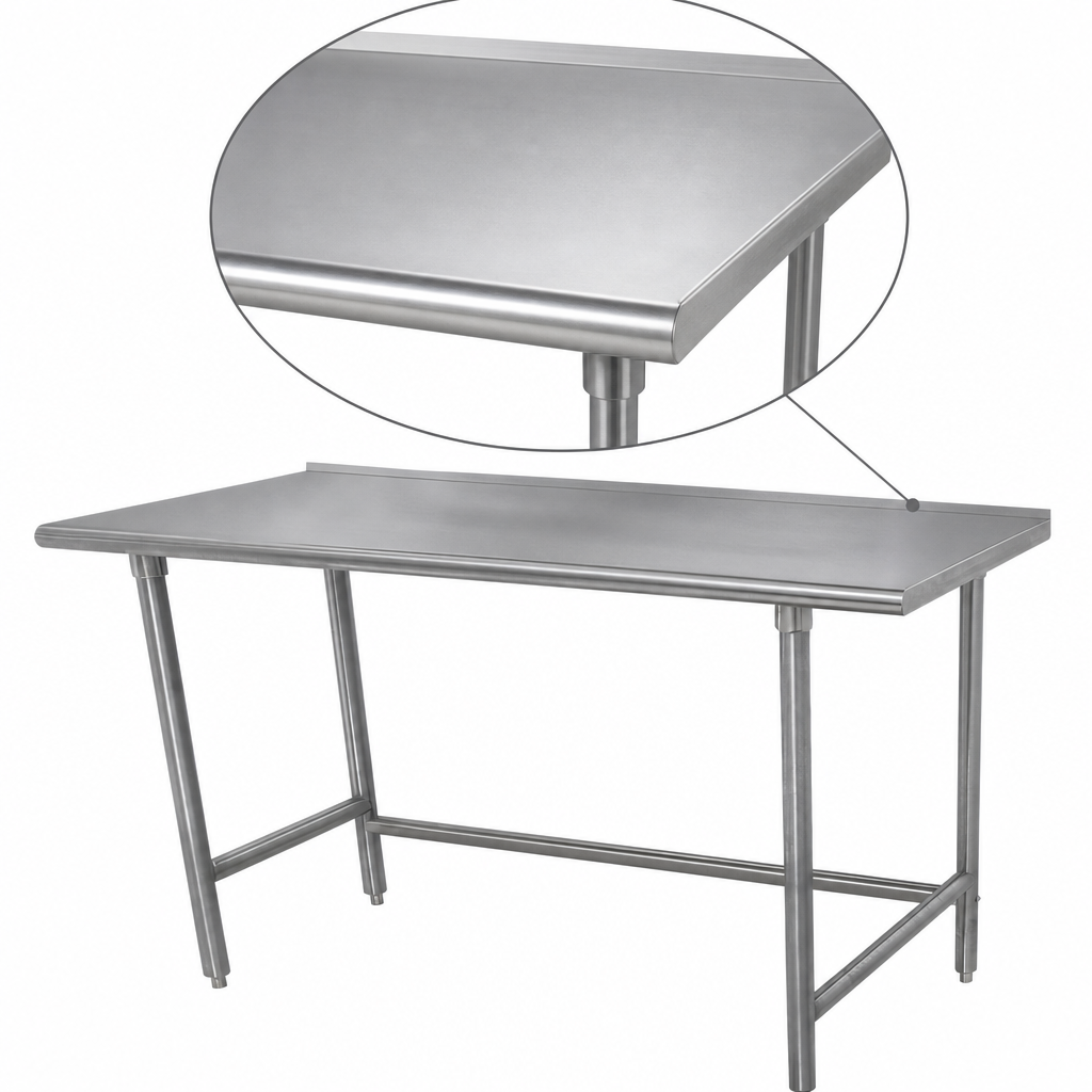 16-Gauge 304 Stainless Steel Top