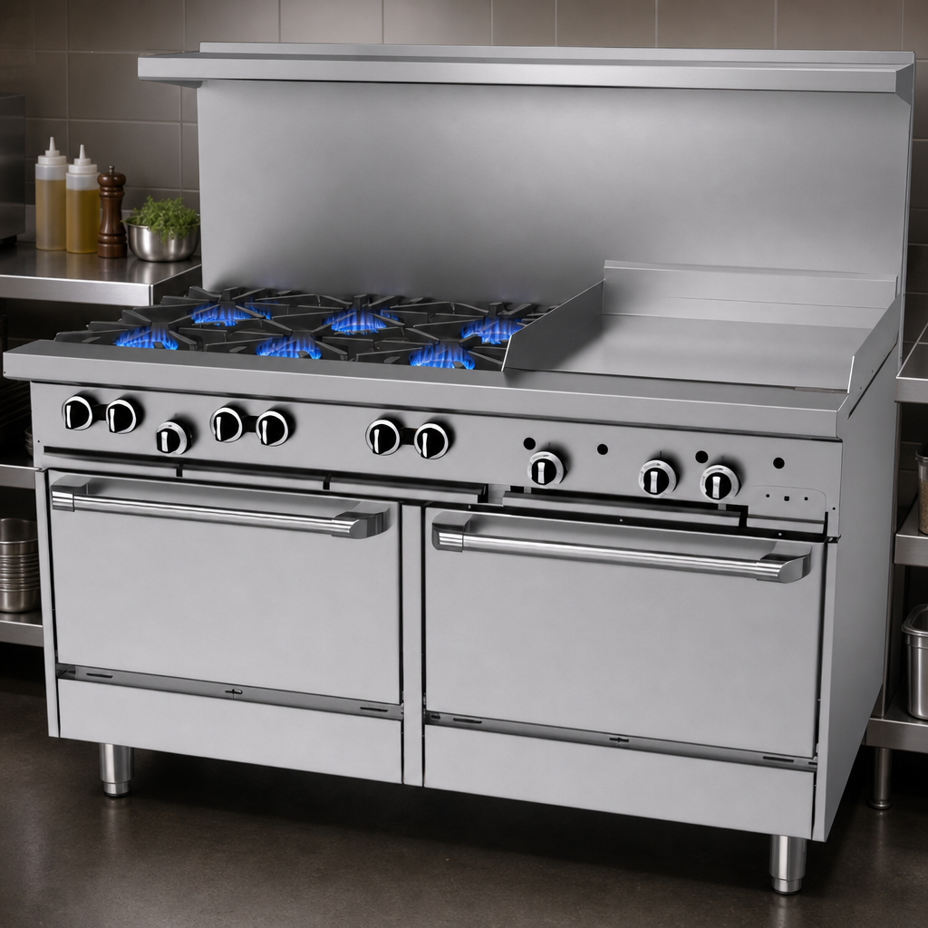Six Open Burners