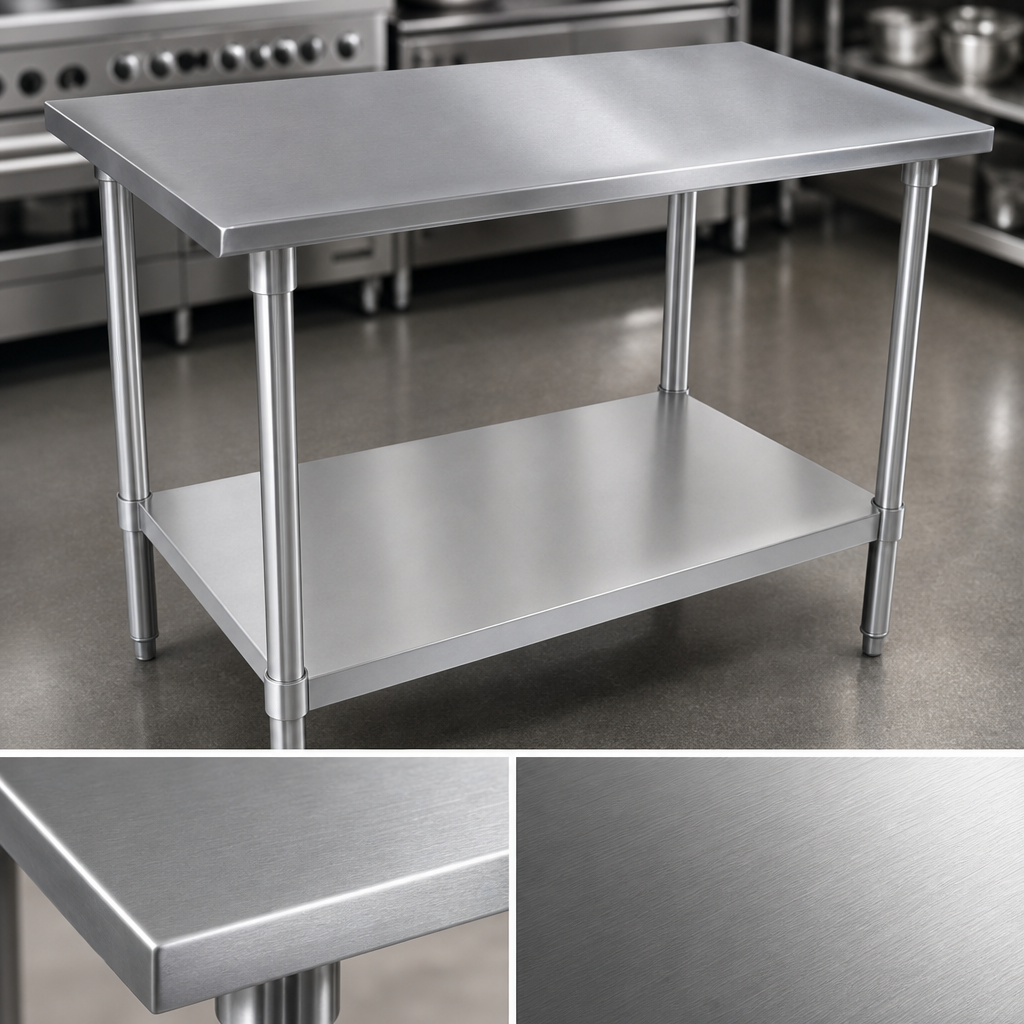 16-Gauge Stainless Steel Top