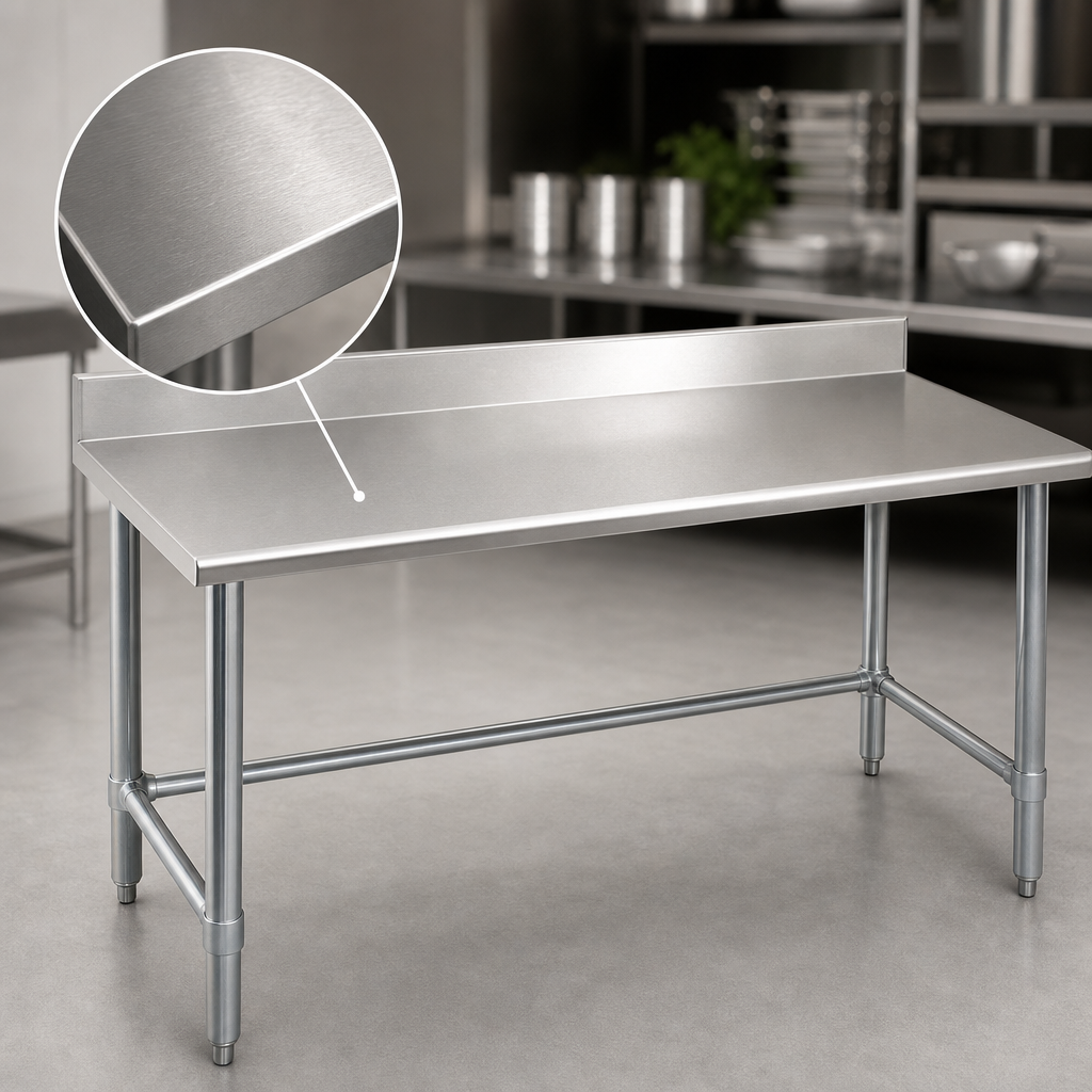 16-Gauge 300-Series Stainless Steel Top