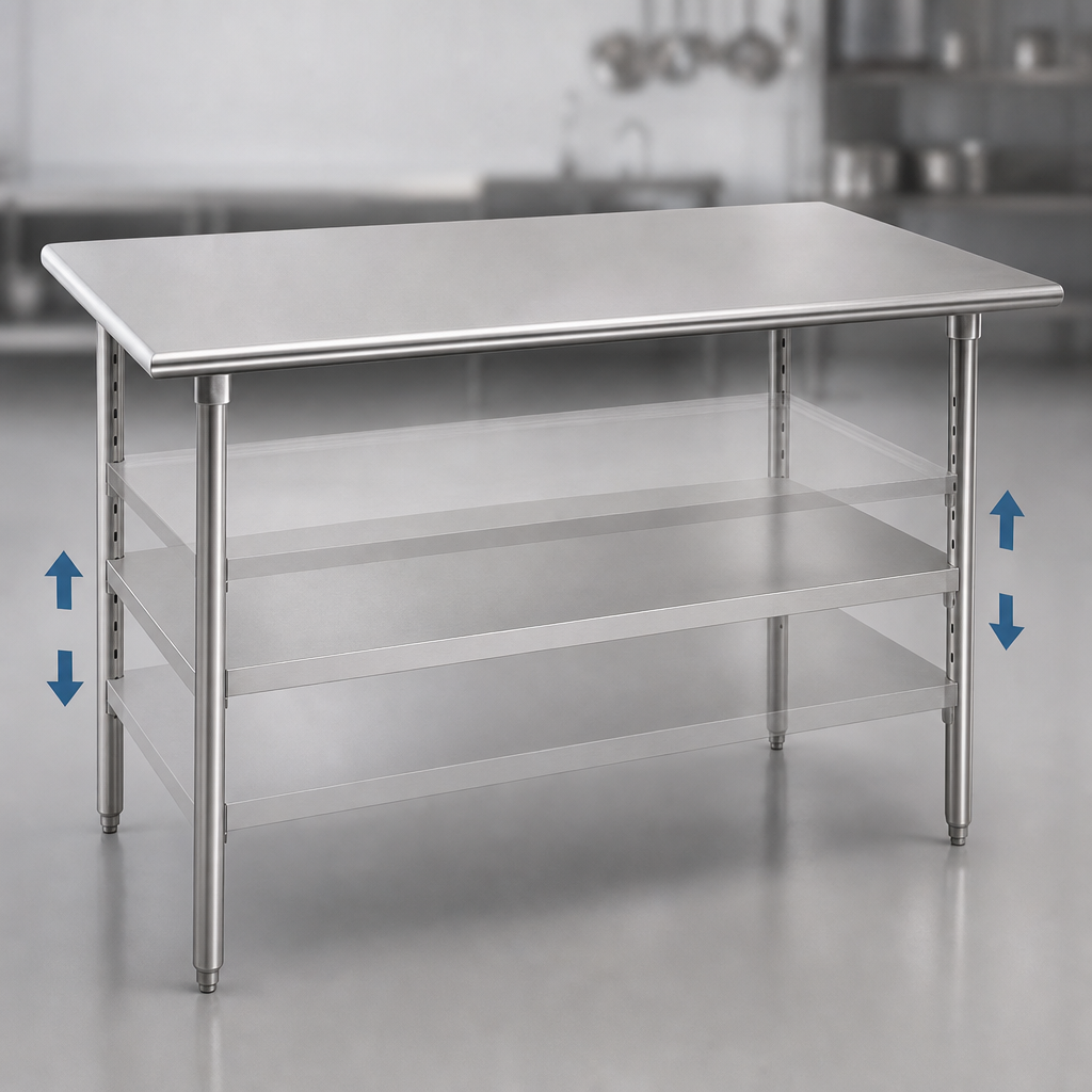 18-Gauge Stainless Steel Adjustable Undershelf