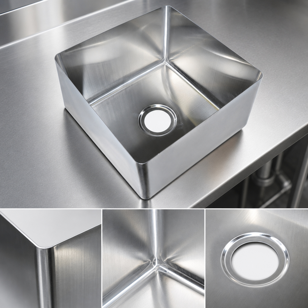 14-Gauge 304 Stainless Steel Construction