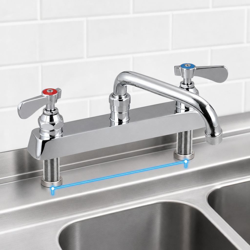 Deck Mount With 8-Inch Centers