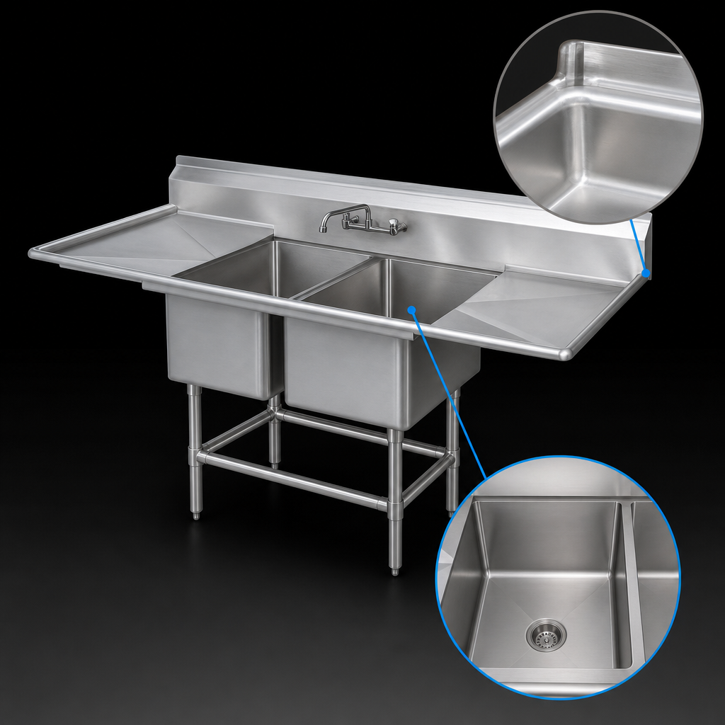 Two Coved Corner Compartments