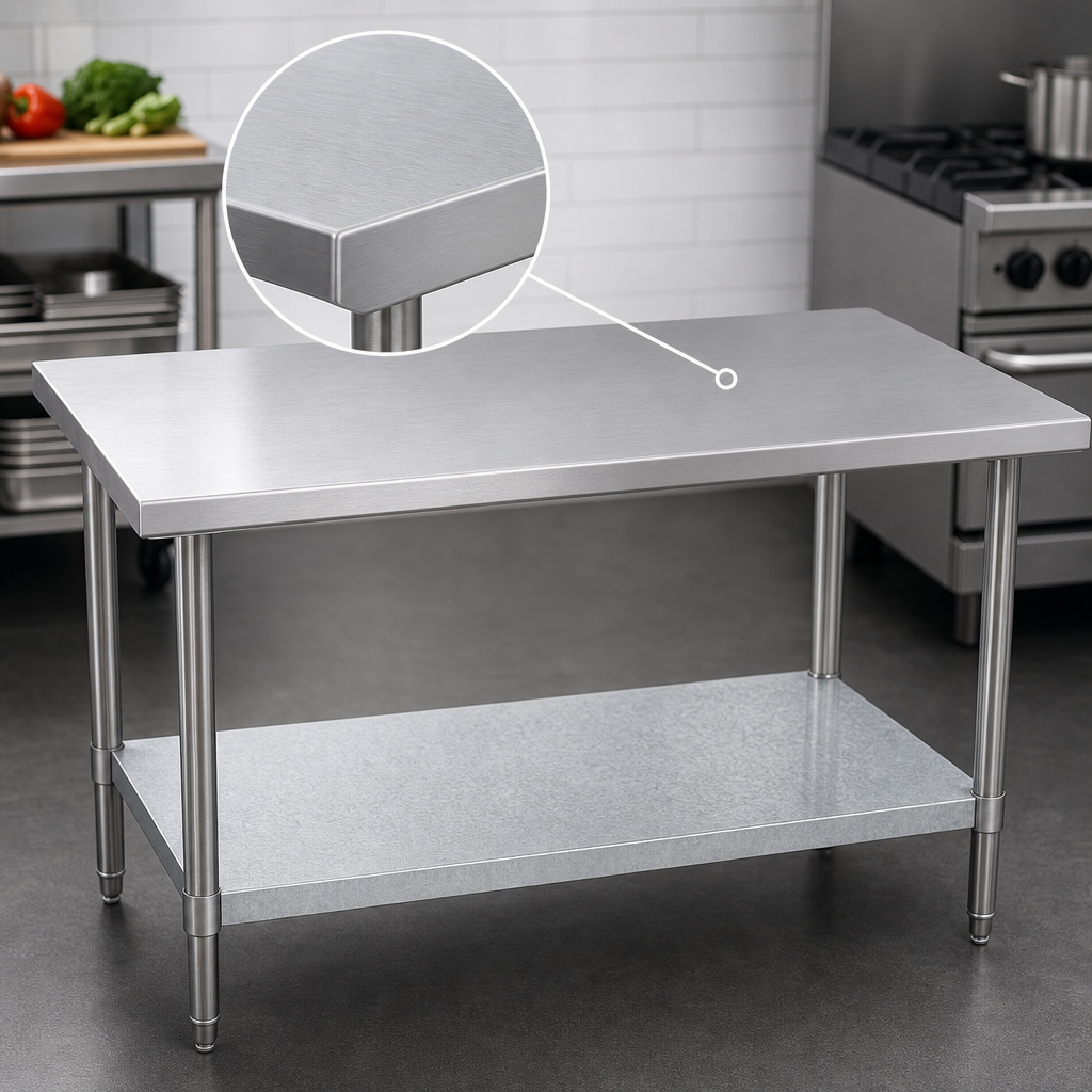 16-Gauge 300 Series Stainless Steel Top