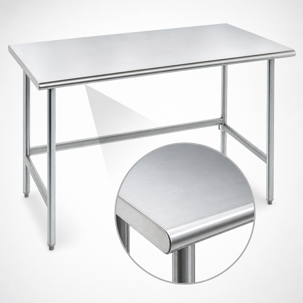 14-Gauge 304 Stainless Steel Top