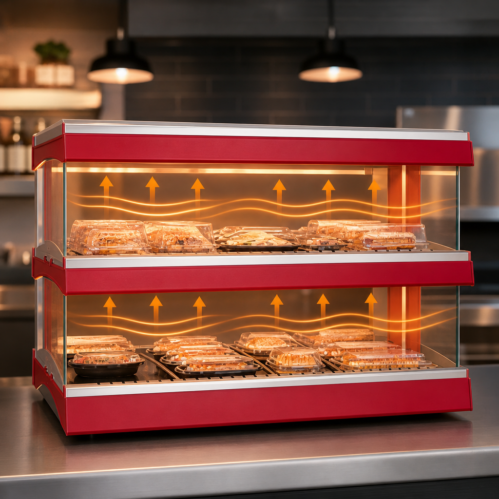 Dual Heated Glass Shelves