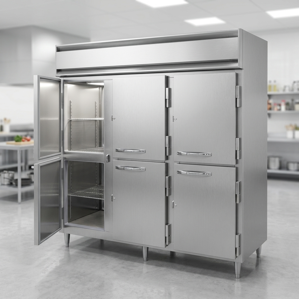 Experience lasting reliability and easy cleaning with this extra-wide heated holding cabinet, featuring an exceptionally durable all stainless steel exterior.