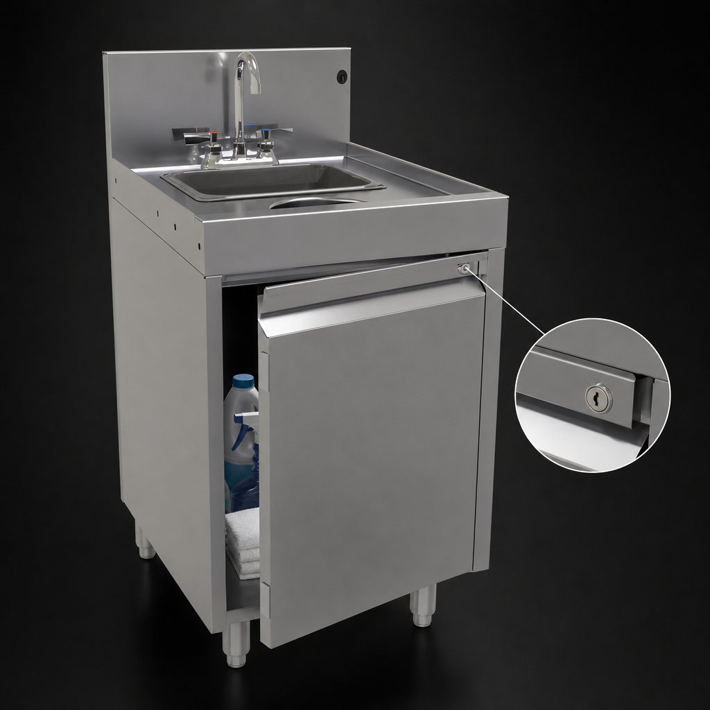 Lockable Hinged Door Cabinet Base