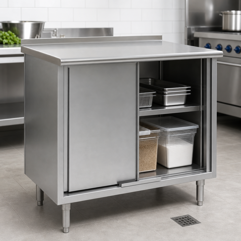 Cabinet Base with Sliding Doors