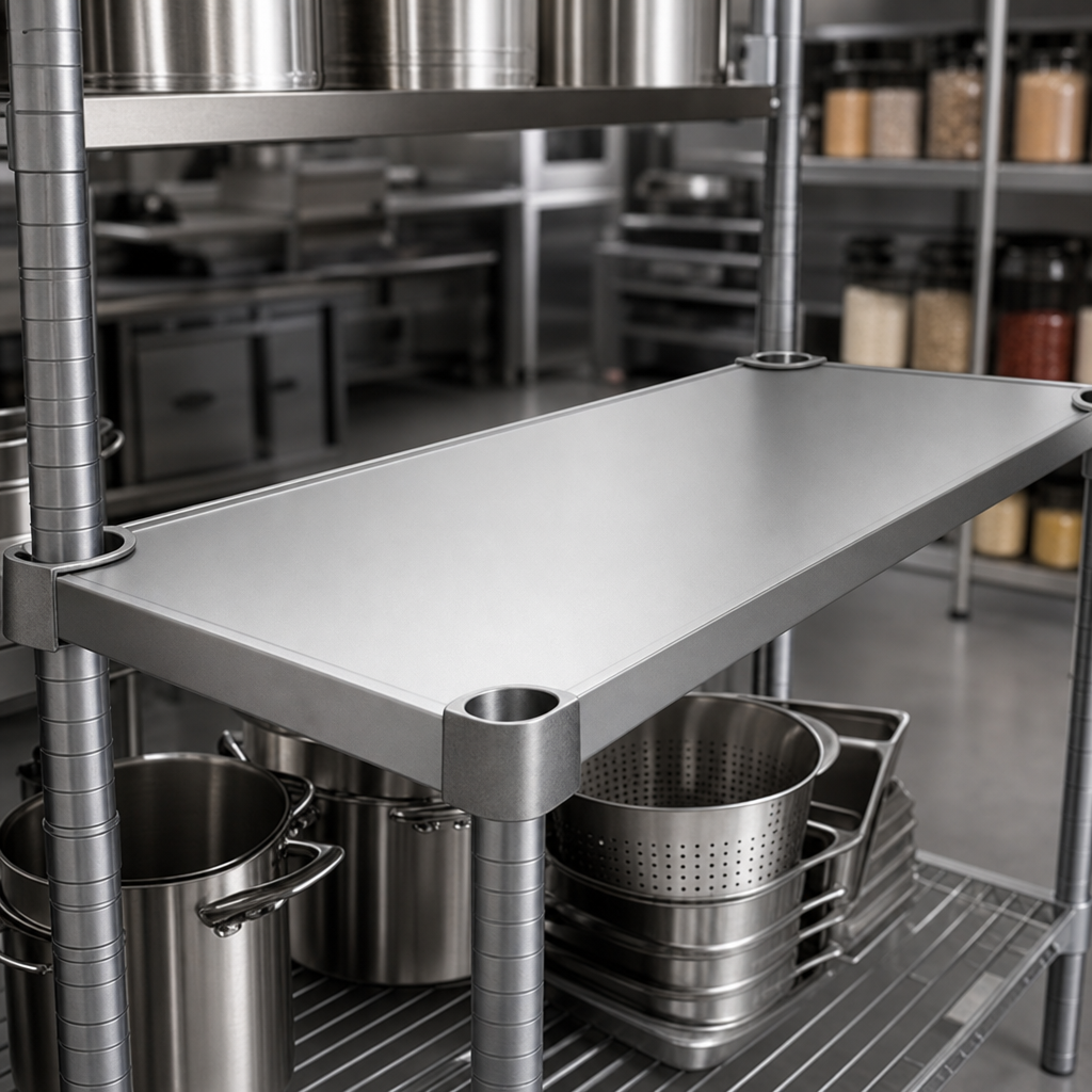 Flat Solid Shelf Surface