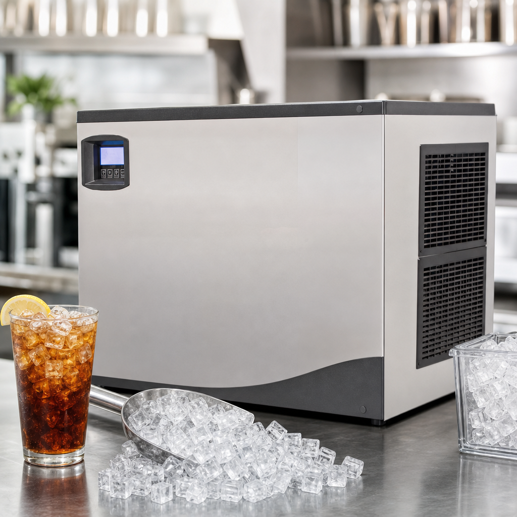 Half Dice Cube Ice Production