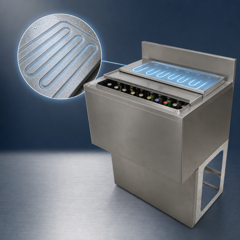 Seven-Circuit Aluminum Cold Plate