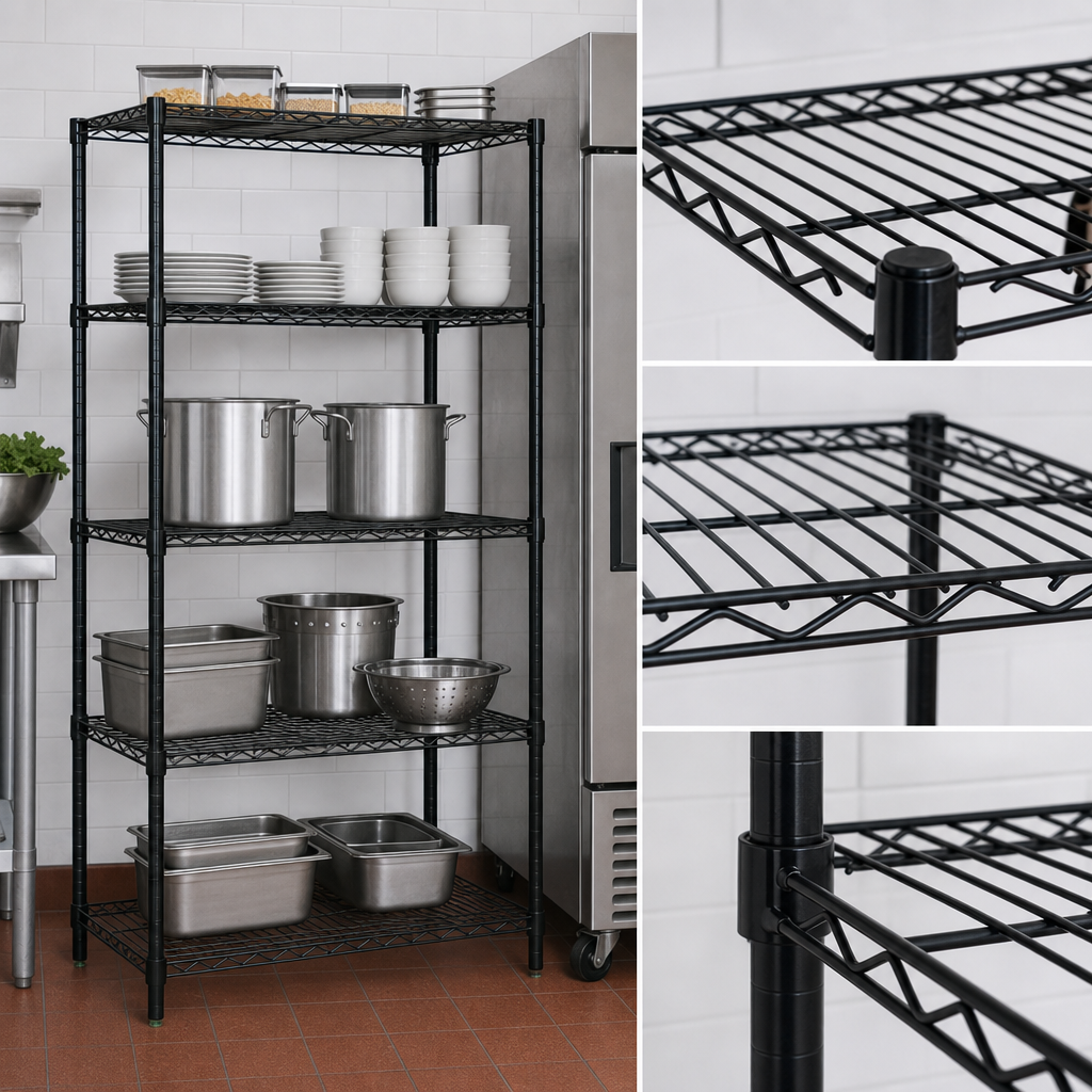 Five Wire Shelves