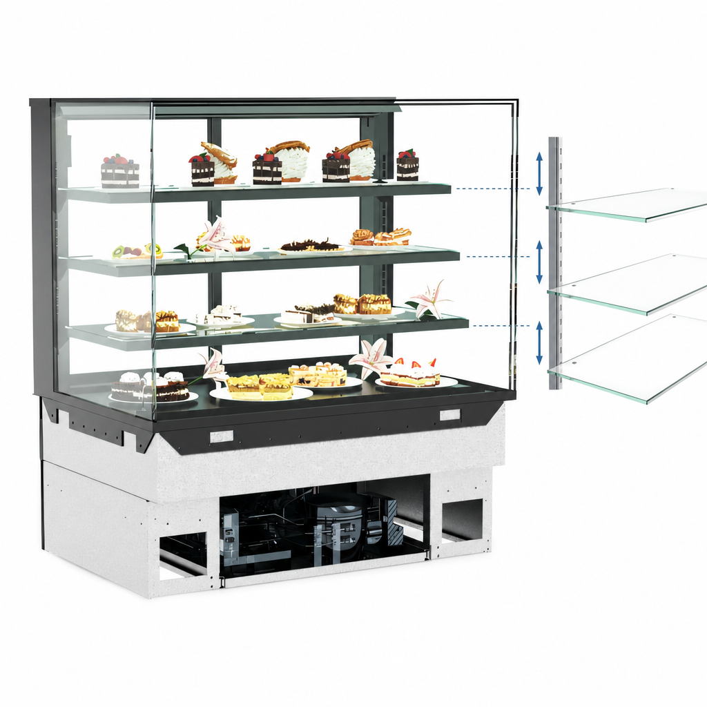 Three Adjustable Glass Shelves
